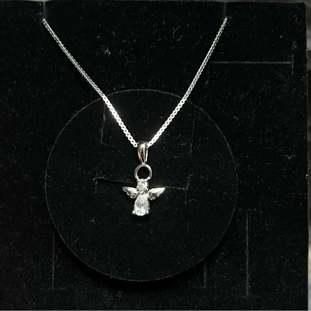 Angel charm necklace